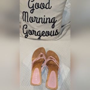 Light pink wooden clog